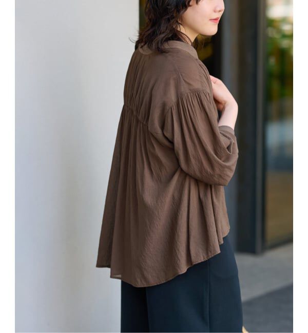 JOURNAL STANDARD relume「《追加2》T/R強撚ブラウス」|シャツ・ブラウス|