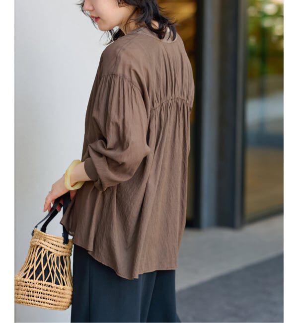 JOURNAL STANDARD relume「《追加2》T/R強撚ブラウス」|シャツ・ブラウス|