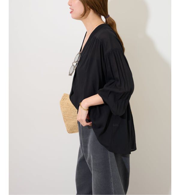 JOURNAL STANDARD relume「《追加2》T/R強撚ブラウス」|シャツ・ブラウス|