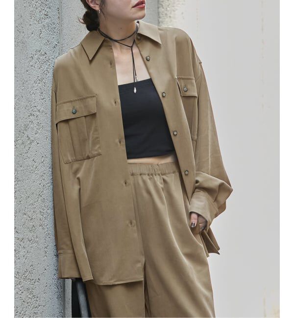 JOURNAL STANDARD「Vintage Twill BK Slit シャツ」|シャツ・ブラウス|