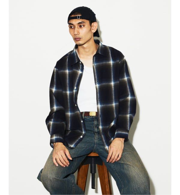 JOURNAL STANDARD「オンブレチェック フランネルシャツ」|シャツ・ブラウス|