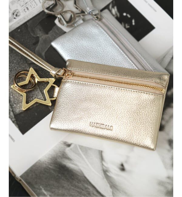 JOURNAL STANDARD relume「《追加》【HASHIBAMI/ハシバミ】カラビナキーリングジップポーチ」|キーケース|ゴールド