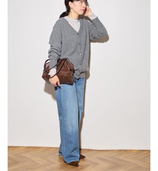 journal standard L'essage「ラクーンMIX Vネックカーディガン」|カーディガン|