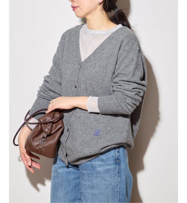 journal standard L'essage「ラクーンMIX Vネックカーディガン」|カーディガン|