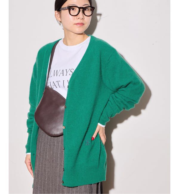 journal standard L'essage「ラクーンMIX Vネックカーディガン」|カーディガン|