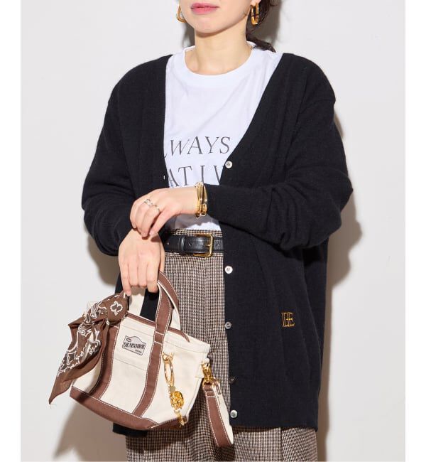 journal standard L'essage「ラクーンMIX Vネックカーディガン」|カーディガン|