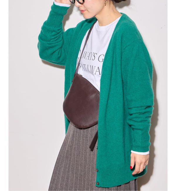 journal standard L'essage「ラクーンMIX Vネックカーディガン」|カーディガン|グリーン B