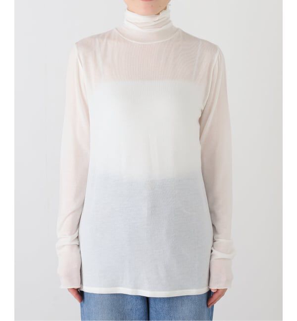 journal standard luxe「シアージャージ タートルネックプルオーバー」|Tシャツ・カットソー|ホワイト