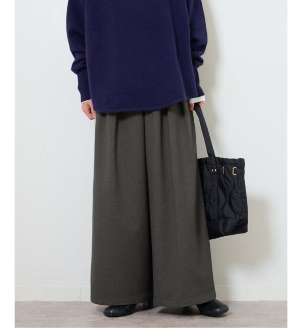 JOURNAL STANDARD relume「《追加2》ウォッシャブルサージストレッチタックワイドパンツ」|スラックス|