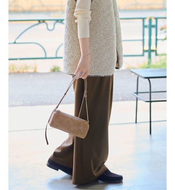 JOURNAL STANDARD relume「《追加2》ウォッシャブルサージストレッチタックワイドパンツ」|スラックス|