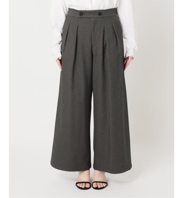 JOURNAL STANDARD relume「《追加2》ウォッシャブルサージストレッチタックワイドパンツ」|スラックス|