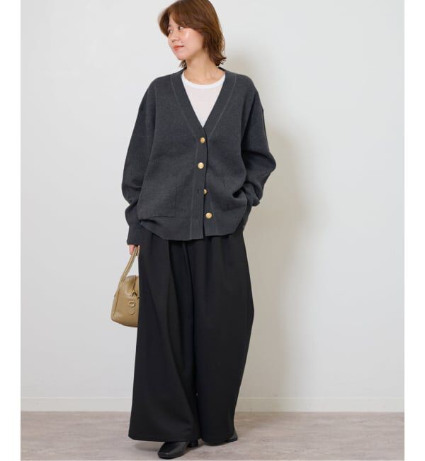 JOURNAL STANDARD relume「《追加2》ウォッシャブルサージストレッチタックワイドパンツ」|スラックス|