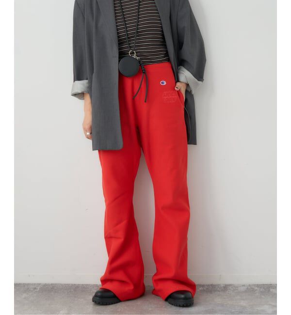 JOURNAL STANDARD「別注【CHAMPION*JOURNAL STANDARD by HOLIDAY】FLARE PANTS」|その他|レッド