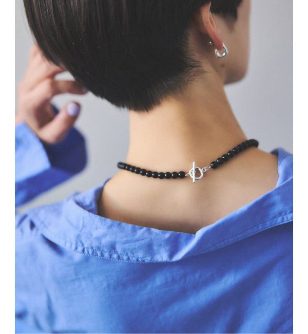 JOURNAL STANDARD relume「《WEB・一部店舗限定》【relume&times;Fujiwara】オニキスネックレス」|ネックレス|