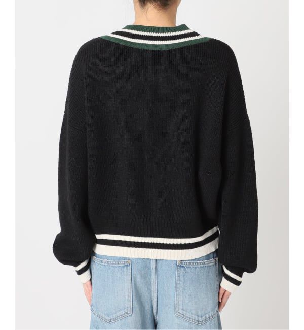 journal standard L'essage「リネンラインVネックプルオーバー」|ニット・セーター|