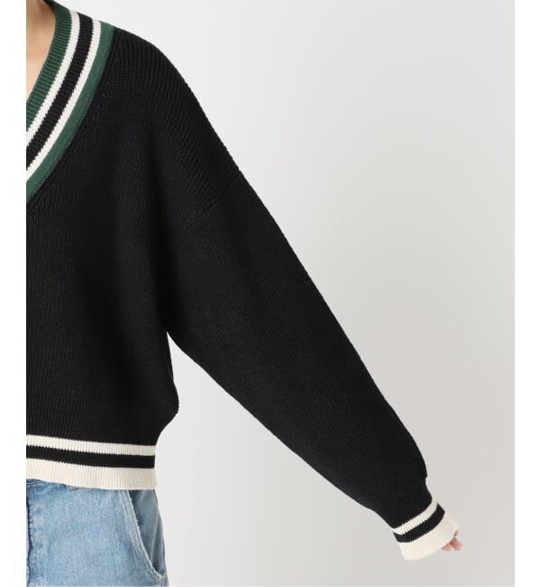 journal standard L'essage「リネンラインVネックプルオーバー」|ニット・セーター|