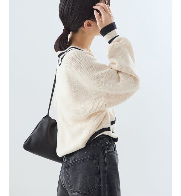 journal standard L'essage「リネンラインVネックプルオーバー」|ニット・セーター|