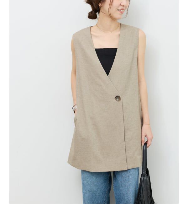 JOURNAL STANDARD relume「《予約》リネンライクAラインジレ」|その他|