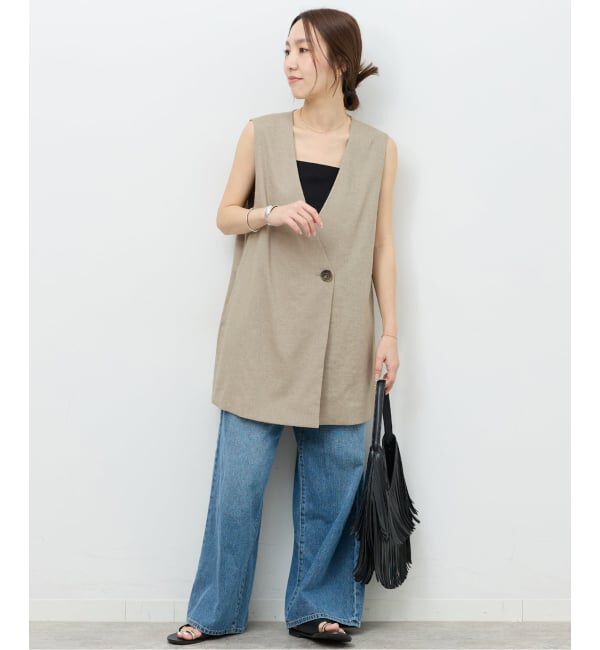 JOURNAL STANDARD relume「《予約》リネンライクAラインジレ」|その他|