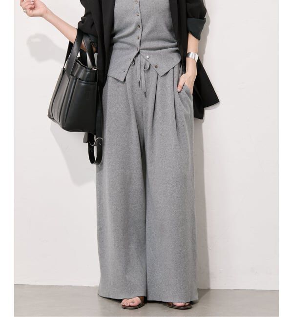 JOURNAL STANDARD「《予約》コットンシルクミックスタックワイドパンツ」|その他|グレーA