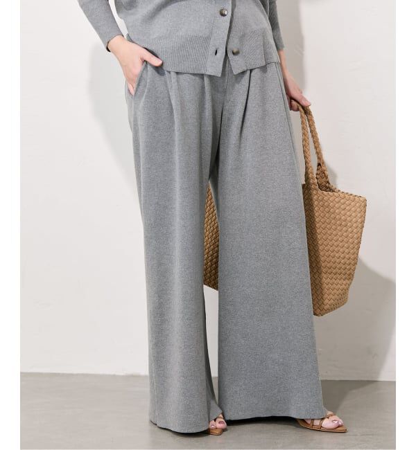 JOURNAL STANDARD「《予約》コットンシルクミックスタックワイドパンツ」|その他|