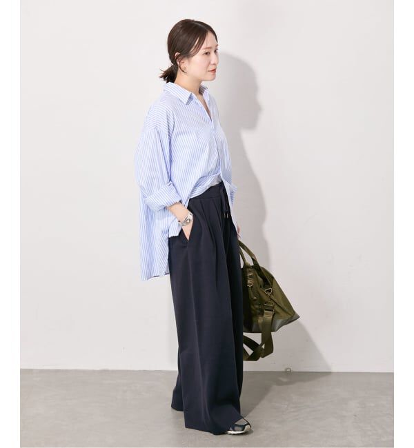 JOURNAL STANDARD「《予約》コットンシルクミックスタックワイドパンツ」|その他|