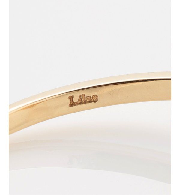 Lilas by Spick&Span「ラインテクスチャーラウンドダイヤパヴェリング K10」|リング|