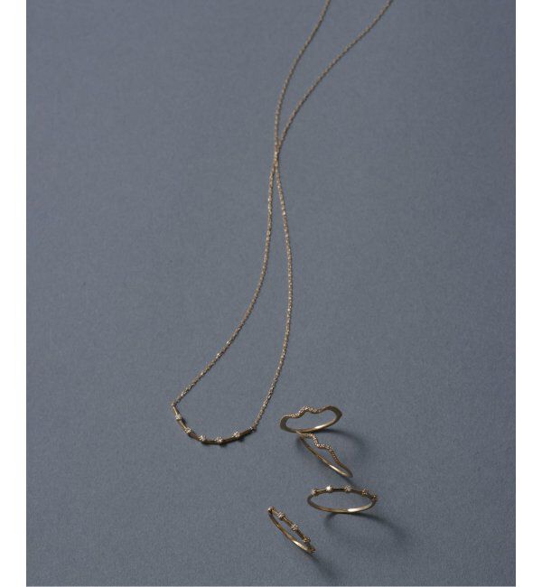 Lilas by Spick&Span「5ピースダイヤステーションリング K10」|リング|