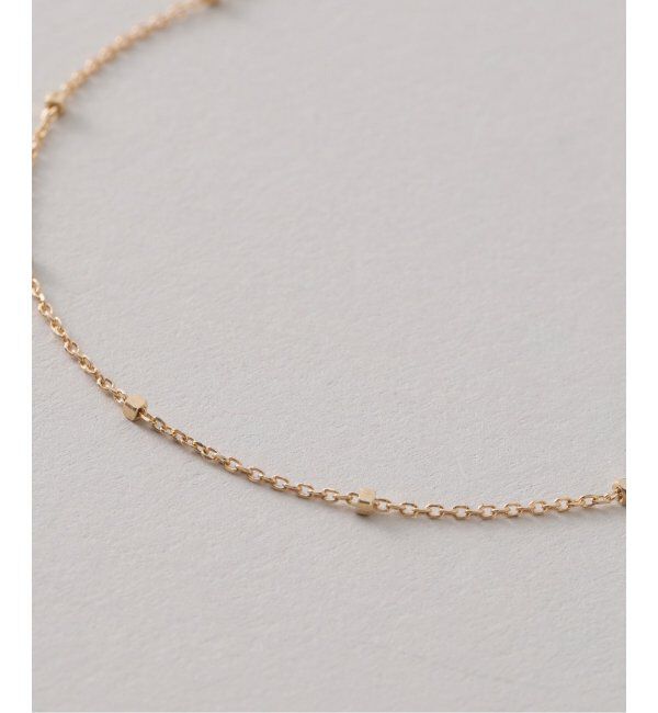 Lilas by Spick&Span「グリッターチェーン65cmネックレス K10」|ネックレス|