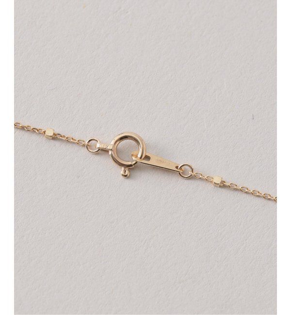 Lilas by Spick&Span「グリッターチェーン65cmネックレス K10」|ネックレス|