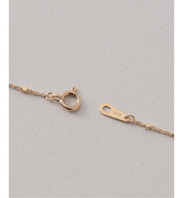 Lilas by Spick&Span「グリッターチェーン65cmネックレス K10」|ネックレス|