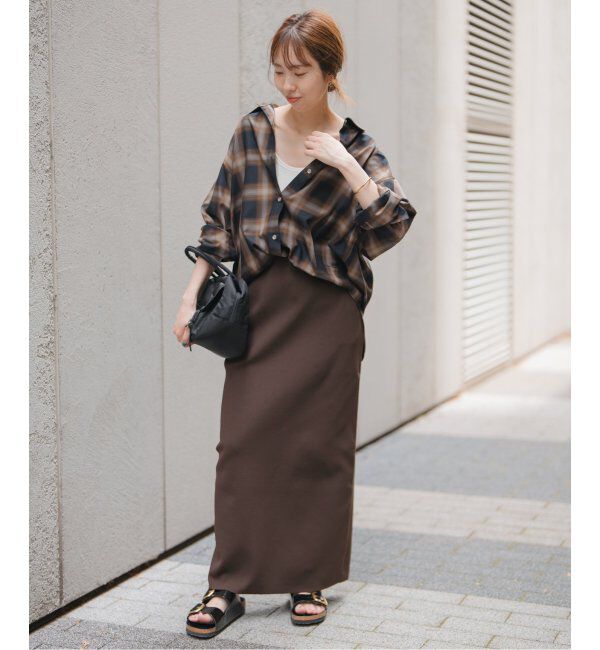 Spick and Span「《WEB限定》ウォッシャブルニットタイトスカート」|スカート|