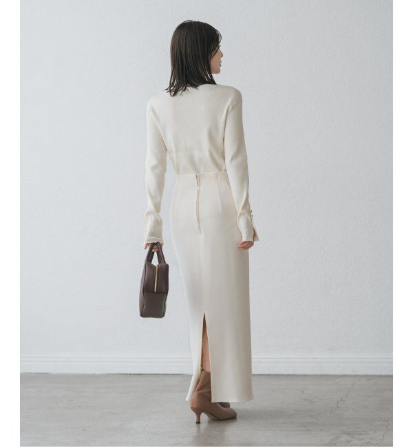 NOBLE「ボタンディテールタイトリブニット」|ニット・セーター|