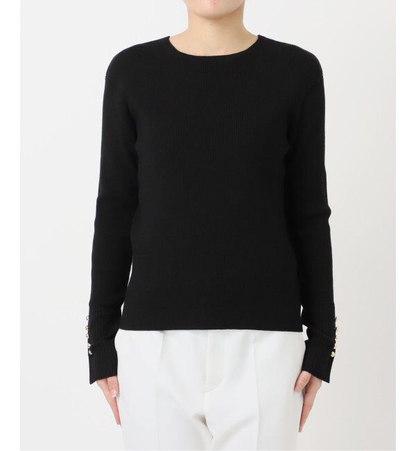 NOBLE「ボタンディテールタイトリブニット」|ニット・セーター|