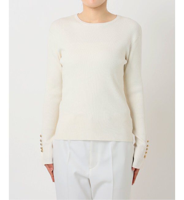 NOBLE「ボタンディテールタイトリブニット」|ニット・セーター|