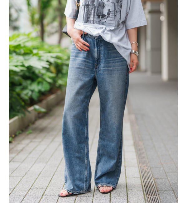 Spick and Span「upper hights/アッパーハイツ 別注THE CLARA」|デニム|ブルー A