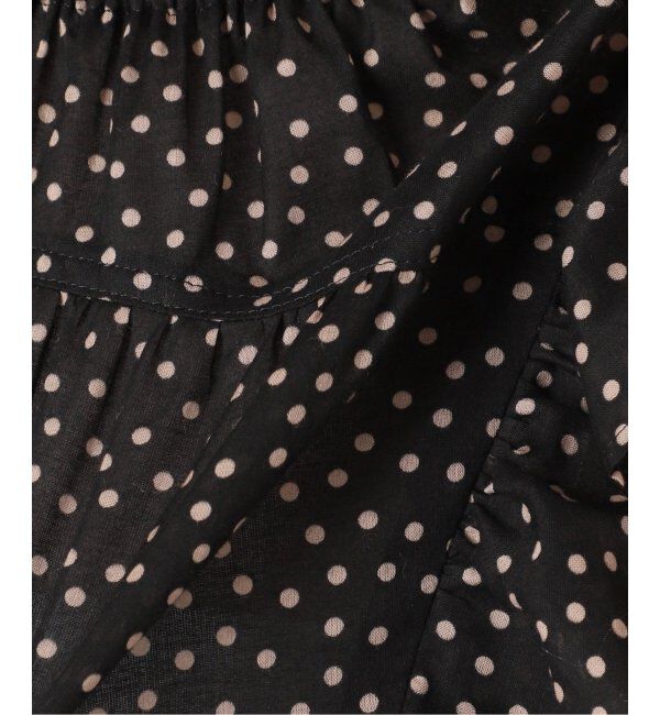 NOBLE「《追加4》【洗える】シャーリングフリルノースリブラウス」|シャツ・ブラウス|