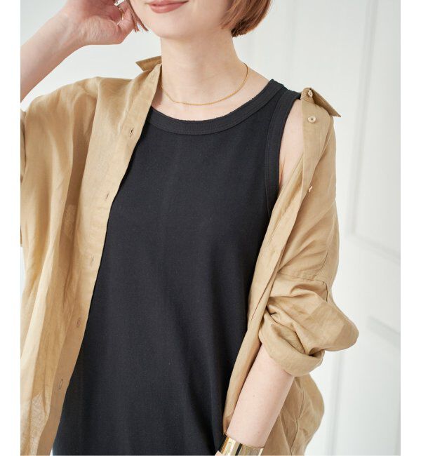 Spick and Span「《追加2》天竺アメスリロングワンピース」|ワンピース|