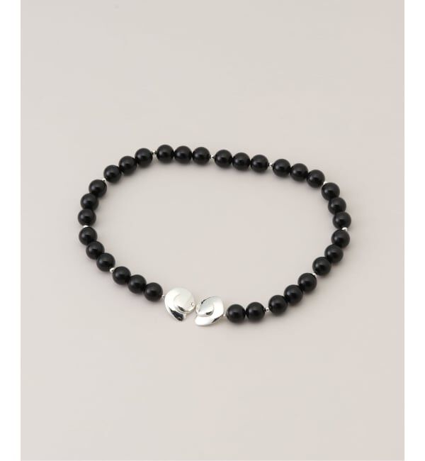 FRAMeWORK「PREEK/プリーク howraw round stone nl onyx ネックレス」|ネックレス|