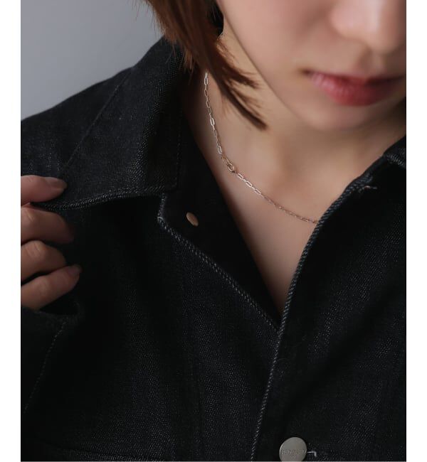 Spick and Span「【SAMH by LILAS】 デタッチャブルCスライドネックレス K10*SV」|ネックレス|シルバー