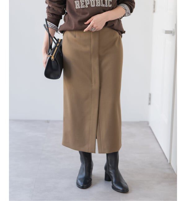 Spick and Span「ダブルクロスIラインスカート」|スカート|
