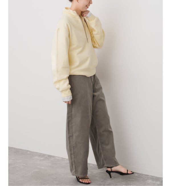 Spick and Span「ブラッシュドテリーハーフジッププルオーバー」|Tシャツ・カットソー|