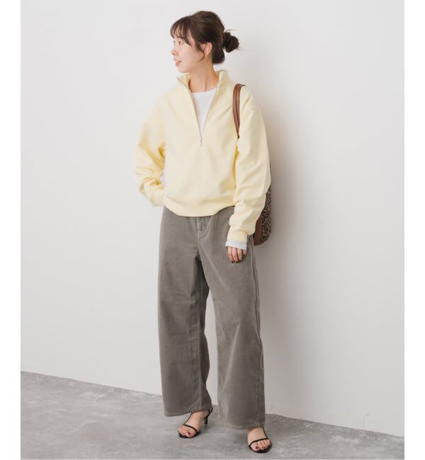 Spick and Span「ブラッシュドテリーハーフジッププルオーバー」|Tシャツ・カットソー|