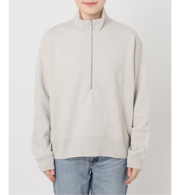 Spick and Span「ブラッシュドテリーハーフジッププルオーバー」|Tシャツ・カットソー|