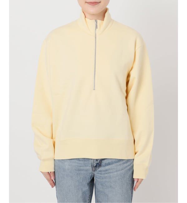 Spick and Span「ブラッシュドテリーハーフジッププルオーバー」|Tシャツ・カットソー|