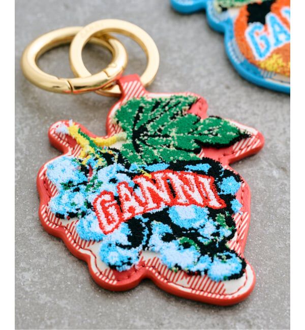 U by SPICK&SPAN「GANNI/ガニー Fruit Keyring」|キーケース|レッド