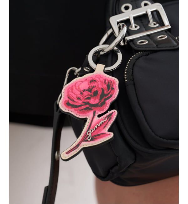 U by SPICK&SPAN「GANNI/ガニー Flower Keyring」|キーケース|ピンク