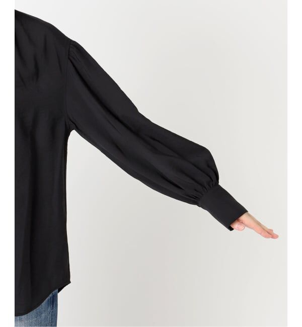 Spick and Span「《一部店舗+WEB限定》袖ボリュームスキッパーブラウス」|シャツ・ブラウス|