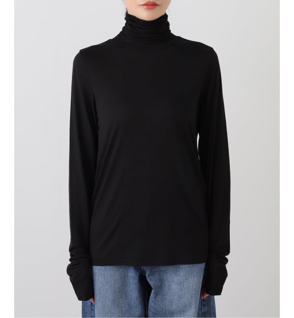 FRAMeWORK「ATON/エイトン MODAL SILK JERSEY TURTLENECK」|Tシャツ・カットソー|