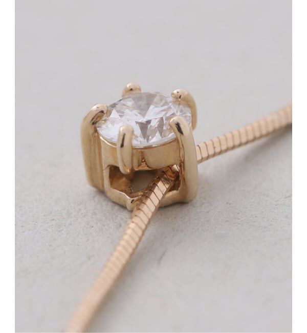 Lilas by Spick&Span「10thコンパクトチェーンダイヤネックレス K10」|ネックレス|